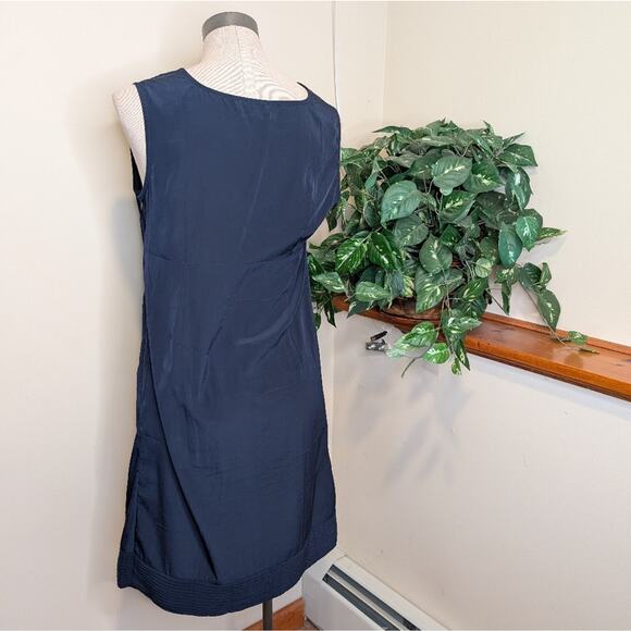 GAP Maternity Sleeveless Black Crossover V-Neck Pintuck Dress Size Small - Picture 4 of 7